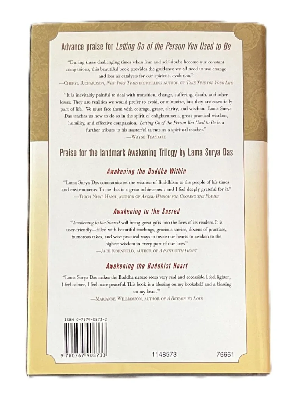 Letting Go of the Person You Used to Be by Lama Surya Das, Hardcover